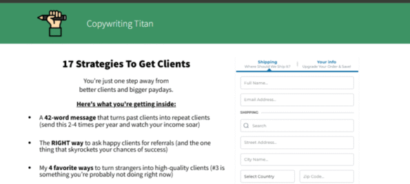Copywriting Titan – 17 Strategies to Get Copywriting Clients NOW