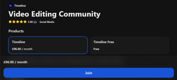 Timeline – Video Editing Community Course